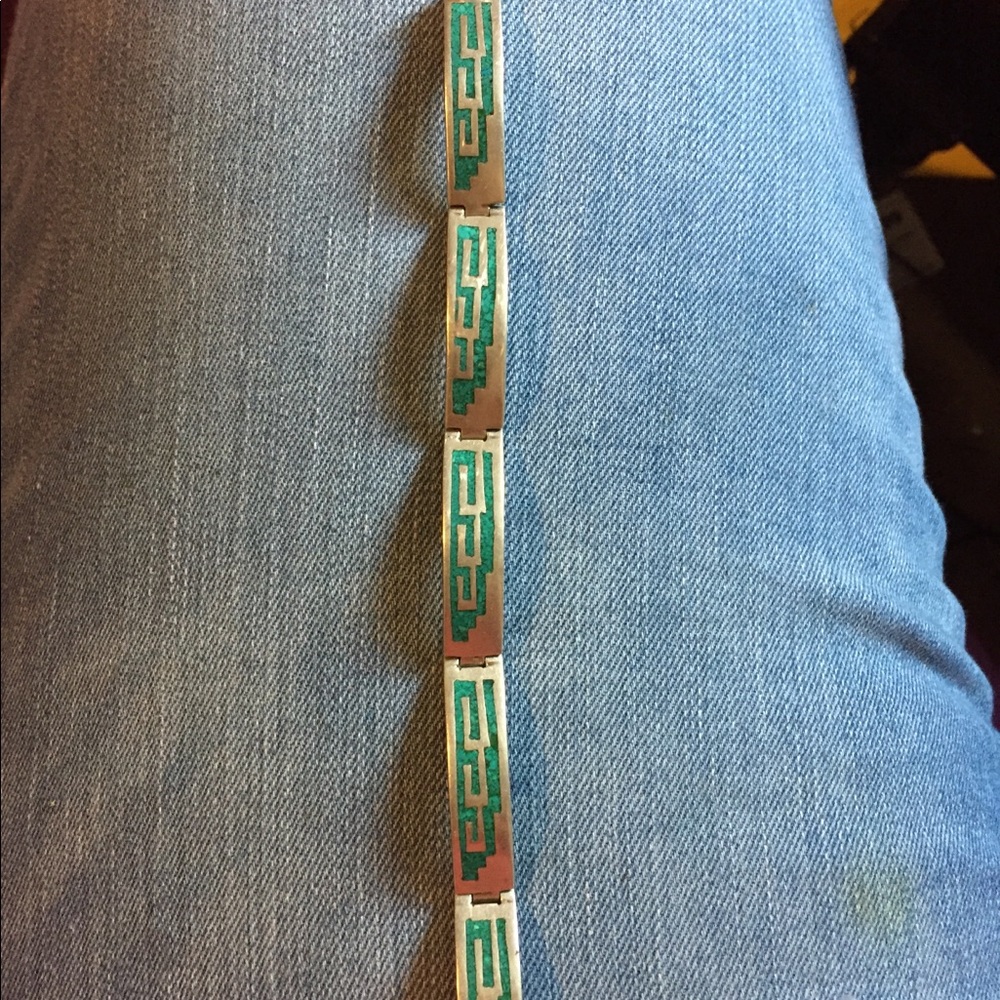 Sterling silver turquoise bracelet